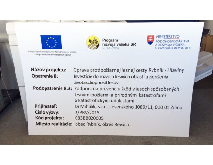 povinná publicita k projektu - miesto: Žilina